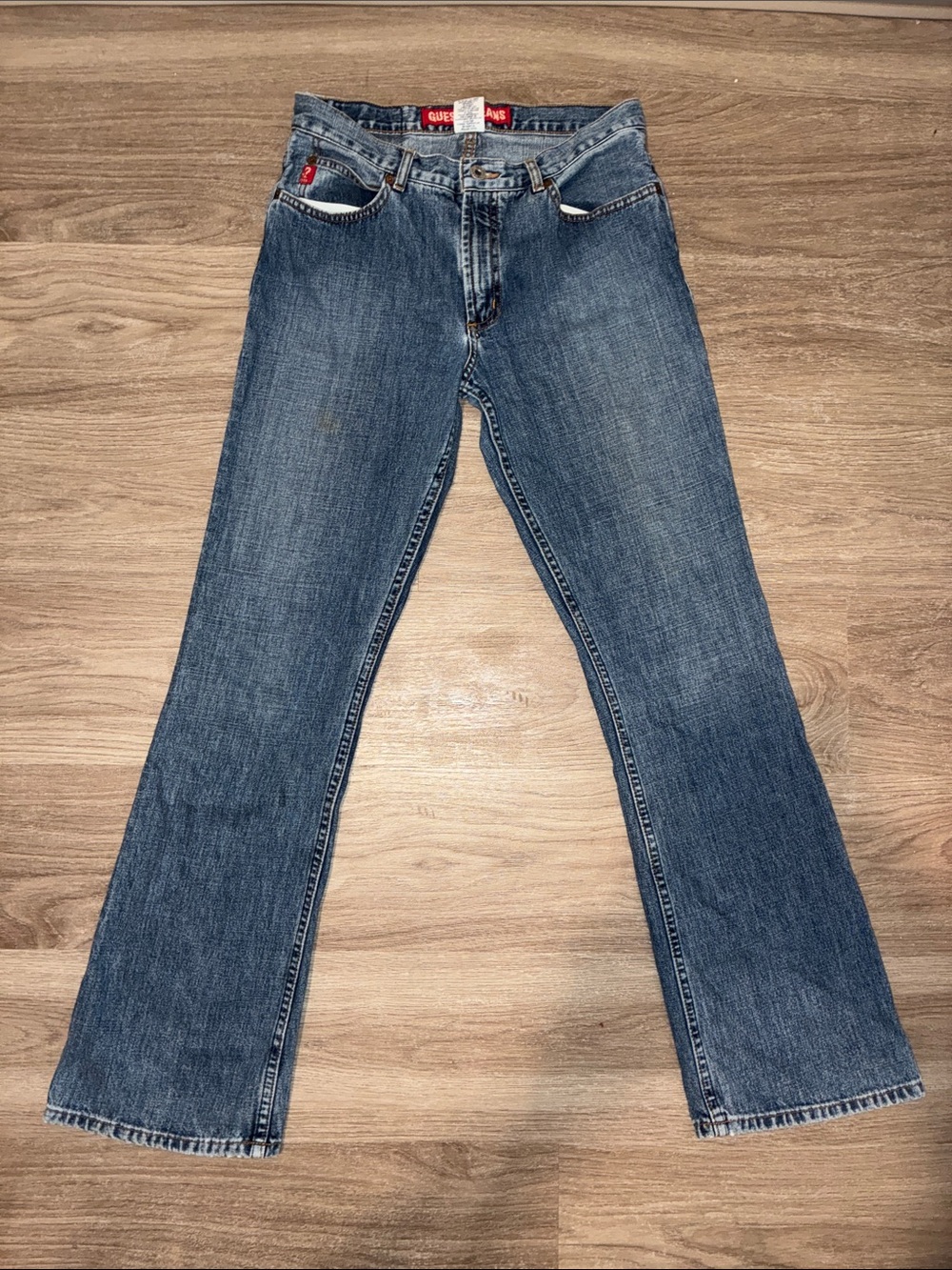 Vintage Guess Jeans Size 29 Medium Wash Bootcut Y2K Low Rise